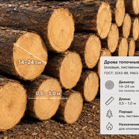 Дрова топочные